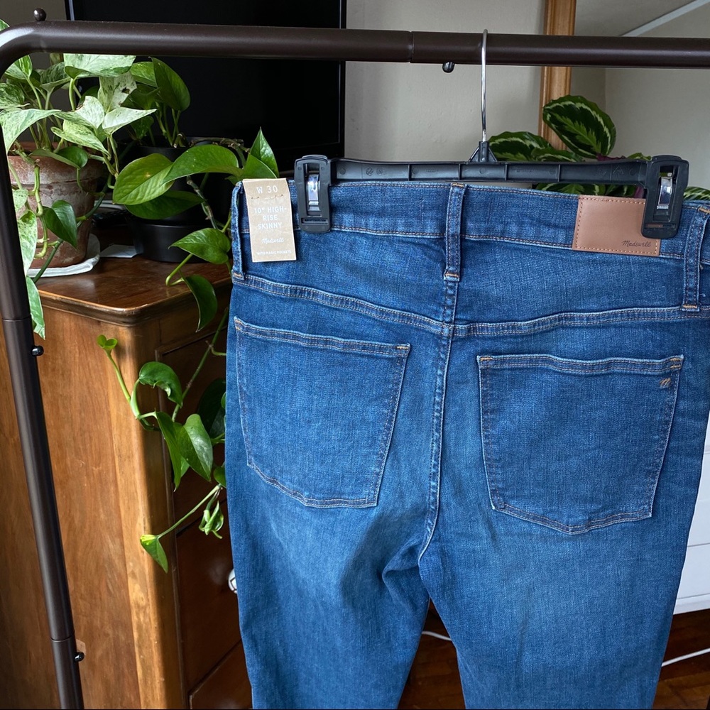 NWT | Madewell | 10in High Rise Skinny Denim - Picture 6 of 14